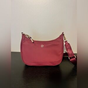 Lululemon Athletica Red Crossbody Bag with Gold Hardware